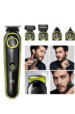 Saç Sakal Vücut Tıraş Makinesi 5in1 Kablosuz Burun Kulak Tıraş Makinesi