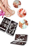 Tırnak Bakımı Tırnak Makası Profesyonel 12 Parça El Ayak Manikür Pedikür Set