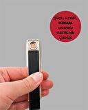 USB Şarjlı Alevsiz Elektronik Çakmak – Rüzgara Dayanıklı Gazsız Güvenli Ku