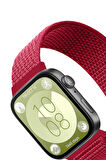 Huawei Fit 4 Hasırlı Cırtcırtlı Kordon - Kırmızı-(5796)