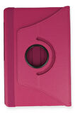 Samsung Galaxy P610 Tab S6 Lite 10.4 Kılıf 360 Tablet Deri Kılıf - Pembe-(5796)
