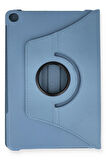 Huawei MatePad T10S 10.1 Kılıf 360 Tablet Deri Kılıf - Turkuaz-(5796)