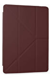Samsung Galaxy Tab A9 Kılıf Kalemlikli Mars Tablet Kılıfı - Mor-(5796)