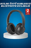 Kulak Üstü Kablosuz Bluetooth Kulaklık Yüksek Ses Kaliteli ANC Özelliği