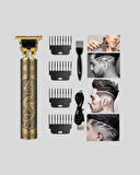 T Bıçaklı Profesyonel Çizik Tıraş Makinesi Seti – 120 Dakika Kullanım Şarj