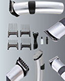 Profesyonel Erkek Tıraş Makinesi – Kablosuz Paslanmaz Bıçaklı ve Tam Aksesuar