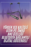 Boyun Askılı 100 Saat Kablosuz Kulaklık Göstergeli Bluetooth Kulaklık