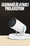 Ayaklı Projeksiyon Taşınabilir Mini Projektör Sinema Projektörü Android