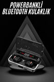 Bluetooth Kulaklık Dijital Şarj Göstergeli Powerbankli Bass Özellikli Kablosuz K