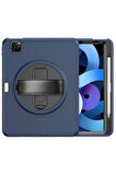 iPad Pro 11 (2018) Kılıf Hand Strap Tablet Kılıfı - Lacivert-(5796)