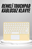 Touchpad Uyumlu Bluetooth Klavye Slim Kablosuz Wifi Q Klavye