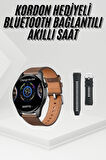 Akıllı Saat Yuvarlak Ekran Sesli Görüşme Özellikli Siyah Akıllı Unisex Kol S