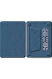 Macbook Pro 16 2021 Macbook Kumaş Kapak - Lacivert-(5796)