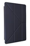 Huawei Honor Pad V9 Kılıf Kalemlikli Mars Tablet Kılıfı - Lacivert-(5796)