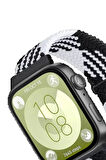 Huawei Fit 4 Star Kordon - Siyah-Beyaz-(5796)