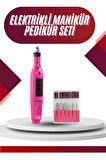 Elektrikli Profesyonel Manikür Pedikür Seti Değiştirilebilir Başlık Seçeneği