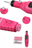 Elektrikli Profesyonel Manikür Pedikür Seti Değiştirilebilir Başlık Seçeneği