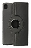 Samsung Galaxy X510 Tab S9 FE 11 Kılıf 360 Tablet Deri Kılıf - Siyah-(5796)