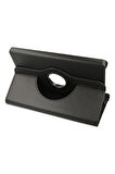 Samsung Galaxy X510 Tab S9 FE 11 Kılıf 360 Tablet Deri Kılıf - Siyah-(5796)