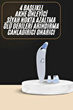 Siyah Nokta Temizleme Cihazı 4 Başlıklı Vakumlu Pilli Ölü Deri Arındırma