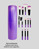 12’li Profesyonel Makyaj Fırça Seti – Dökülmeyen Yumuşak Kıllı Ergonomik 