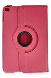 iPad Mini 4 Kılıf 360 Tablet Deri Kılıf - Pembe-(5796)