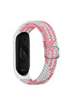 Xiaomi Mi Band 4 Star Kordon - Pembe-Beyaz-(5796)