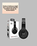 Kablolu & Kablosuz Kullanım Seçeneği Sunan Stereo Bluetooth Kulaklık