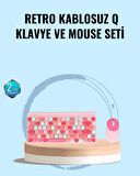 Bluetooth Klavye ve Mouse Kombinasyonu – USB Alıcılı Kompakt Uzun Ömürlü