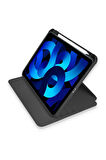 iPad 10.2 (7.nesil) Kılıf Starling 360 Kalemlikli Tablet Kılıf - Siyah-(5796)