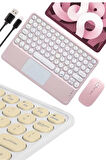 Bluetooth Touchpad Klavye 10.9 inch Kablosuz Wifi Q Klavye Slim