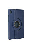 Lenovo Tab M8 Kılıf 360 Tablet Deri Kılıf - Lacivert-(5796)