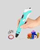 3D Kalem Ergonomik ve 1.75 mm Filament Destekli FDM Yazıcı Kalemi