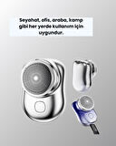 Taşınabilir cep boyunda şarjlı elektrikli tıraş makinesi