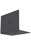 Macbook Air 13.3 Macbook Buzlu Kapak - Füme-(5796)