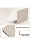 Macbook Pro 14 2021 Macbook Deri Kapak - Gold-(5796)