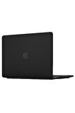 Macbook Pro 14.2 2021 Macbook Buzlu Kapak - Siyah-(5796)