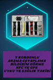 Powerbank Kulaklık ve 7 Kordonlu Akıllı Saat Çoklu Şarj Girişi Bluetooth Bağl