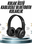 Kulak Üstü Bluetooth Kulaklık Yüksek Ses Kaliteli Ayarlanabilir