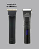 Şarjlı Saç Kesme Makinesi – 4 Taraklı 2 Kademeli Güç Ayarı Uzun Pil Ömrü