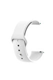 Huawei GT4 41mm 18mm Klasik Kordon - Beyaz-(5796)