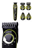 5 Başlıklı Şarjlı Tıraş Makinesi Led Ekran Saç Sakal Ense Tıraşına Uygun 