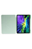 iPad Pro 12.9 (2021) Kılıf Kalemlikli Mars Tablet Kılıfı - Açık Yeşil-(5796)