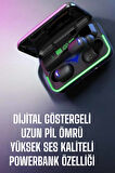 Powerbank Özellikli Kablosuz Bluetooth Kulaklık RGB Işıklı