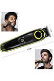Unısex Çok Fonksiyonlu Bakım Seti Led Göstergeli Tıraş Makinesi Saç Sakal Vü