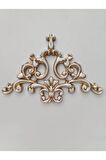 MİVA KONSEPT 41X26 CM Dekoratif Tavan-Duvar-Kapı-Mobilya Köşe Motifi 4'LÜ SET -Bronz Renk