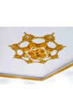 MİVA KONSEPT 41X26 CM Dekoratif Tavan-Duvar-Kapı-Mobilya Köşe Motifi 4'LÜ SET -Gümüş Renk