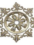 Saray Tavan Motif 25X25 Cm Oval Küçük Avize Göbeği-Bronz Renk