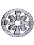 Saray Tavan Motif 25X25 Cm Oval Küçük Avize Göbeği-Gümüş Renk