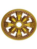 Saray Tavan Motif 25X25 Cm Oval Küçük Avize Göbeği-Kahve Altın Renk